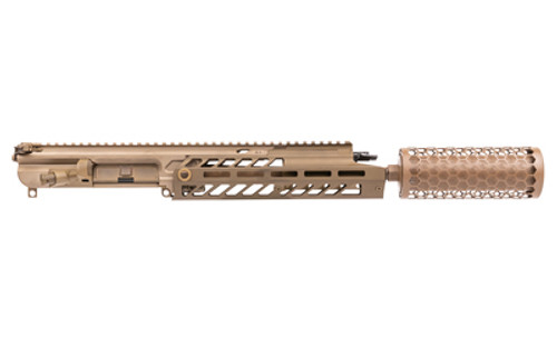 Sig Sauer MCX-SURG, Suppressed Upper Receiver Group, 11.5 Barrel, .223 Remington/5.56NATO, Direct Thread 7.3 Reduced Blow-Back 5.56 Inconel Suppressor with Titanium Heat Shield, Anodized Finish, Flat Dark Earth, Includes Light Weight Low-Profile H... Sig Sauer MCX-SURG, Suppressed Upper Receiver Group, 11.5 Barrel, .223 Remington/5.56NATO, Direct Thread 7.3 Reduced Blow-Back 5.56 Inconel Suppressor with Titanium Heat Shield, Anodized Finish, Flat Dark Earth, Includes Light Weight Low-Profile H...
