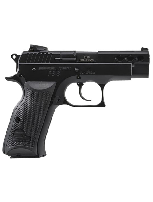 SAR Firearms P8S Compact 9mm Semi-Auto Pistol with Adjustable Sights and 17+1 Capacity