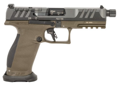 Walther Arms PDP PRO SD 9mm Full-Size Semi-Auto Pistol with 18+1 Capacity and OD Green Polymer Frame