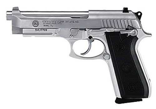 Taurus PT-92 9mm Semi-Auto Pistol with Stainless Finish and 17+1 Capacity