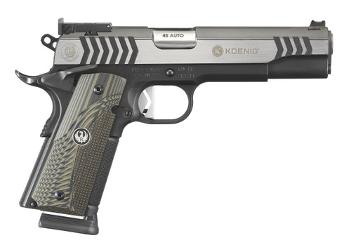 Ruger SR1911 Competition 45 ACP Semi-Auto Pistol with Fiber Optic Sights and Textured G10 Grips