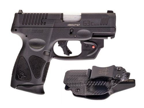 Taurus G3C 9mm Semi-Auto Pistol with Laser and Holster - Matte Black Finish