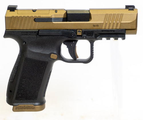 CANIK METE MC9LS 9mm Semi-Auto Pistol with Bronze Cerakote Finish and 17+1 Capacity