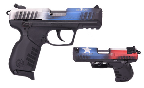 Ruger SR22 Texas Flag Cerakote 22 LR Semi-Auto Pistol with 10-Round Magazines