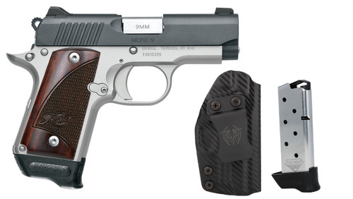 Kimber Micro 9 Two-Tone 9mm Semi-Auto Pistol with Holster and Spare Magazines
