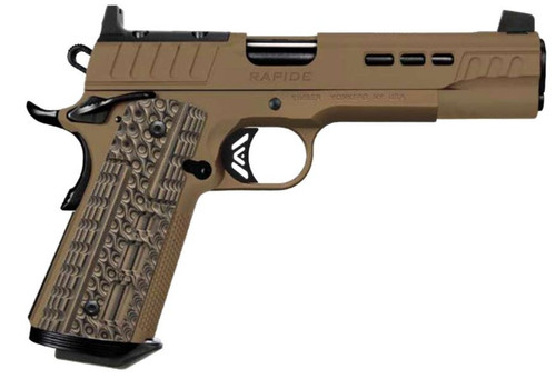 Kimber Rapide 38 Super Semi-Auto Pistol with Flat Dark Earth Finish and Steel Frame