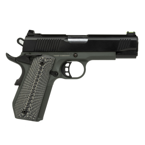 Tisas 1911 C10 Yukon 10mm Semi-Auto Pistol with Gray Cerakote Finish and Fiber Optic Sights