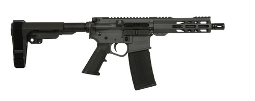 Wise Arms WA-15B 5.56mm Semi-Auto Pistol with Sniper Grey Cerakote Finish and SBA3 Pistol Brace 7.5-556-SBA3-SG