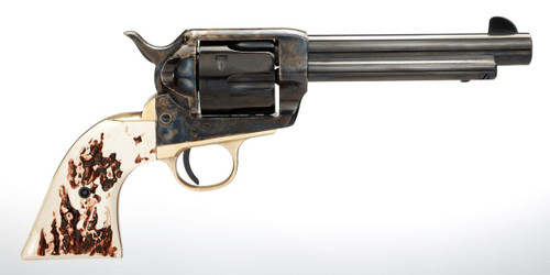 Taylor's & Company 1873 Cattleman .45 Colt Revolver with Steel Frame Imitation Stag Grips