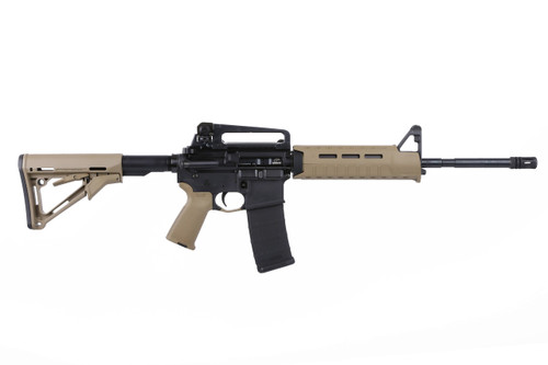 Bushmaster PATROLMAN 5.56 30+1 MOE FDE Rifle - Matte Black with Collapsible Stock