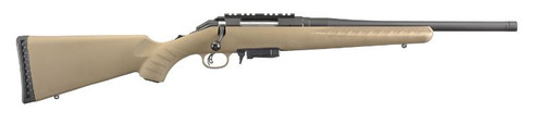 Ruger American Ranch Rifle 7.62x39mm with Synthetic FDE Stock and Matte Black Finish