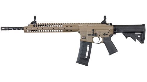 LWRC SIX8-A5 6.8mm SPC Rifle with Flat Dark Earth Cerakote Finish and Collapsible Stock
