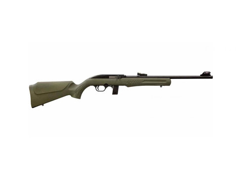 Rossi RS22 22LR Semi-Auto Rifle with Matte Black Finish and Synthetic OD Green Stock Rossi RS22 22LR Semi-Auto Rifle with Matte Black Finish and Synthetic OD Green Stock