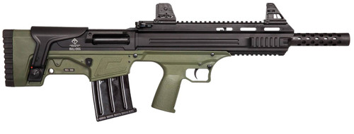American Tactical Inc Bull-Dog 410/18.5" Olive Drab Green Semi-Auto Shotgun with Tactical Stock and Picatinny Rail
