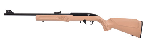 Rossi RS22 .22 LR Semi-Auto Rifle with Matte Black Finish and Synthetic Flat Dark Earth Stock Rossi RS22 .22 LR Semi-Auto Rifle with Matte Black Finish and Synthetic Flat Dark Earth Stock