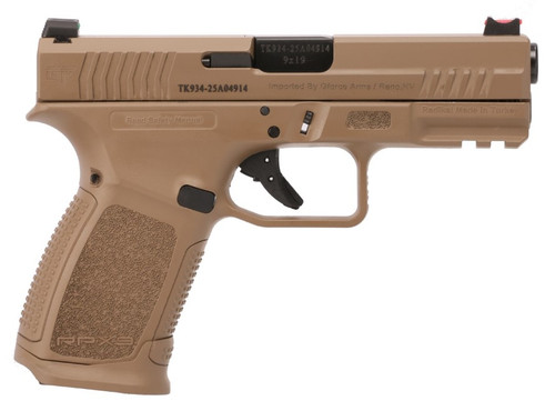 Gforce Arms Exodus 9mm Semi-Auto Pistol with Flat Dark Earth Finish and Glock Fiber Optic Sights GFRPX3C9FDEF