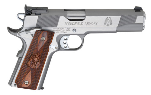 Springfield Armory Loaded Target 9mm Semi-Auto Pistol with Stainless Finish and Adjustable Sights