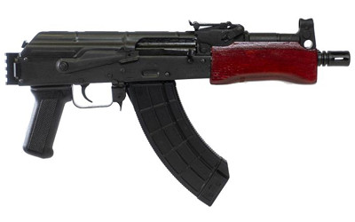 Century Arms Mini Draco 7.62x39mm Pistol with 30-Round Magazine and Red Wood Handguard