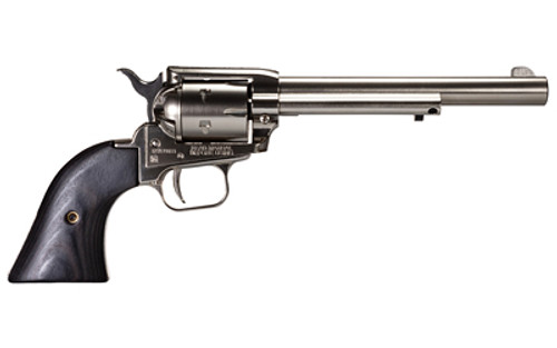 Heritage Rough Rider .22 LR Single Action Revolver with Nickel Finish and 6.5-inch Barrel Heritage Rough Rider .22 LR Single Action Revolver with Nickel Finish and 6.5-inch Barrel