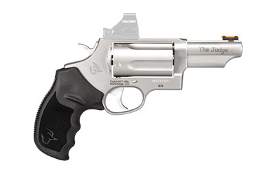 Taurus USA Judge Model 2-4410P39T Stainless Steel Revolver with 3-Inch Barrel and Fiber Optic Front Sight