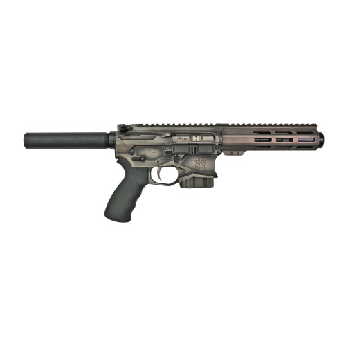 WMD Guns Micro Beast Model 1-NIBX556AMBI-5-D 5-Inch Semi-Automatic Pistol in Silver