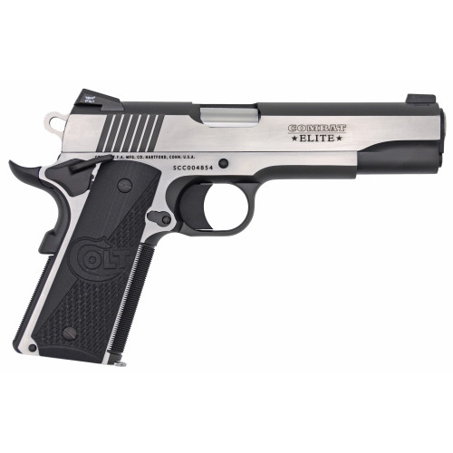 Colt's Manufacturing Combat Elite 1911 9mm Semi-Automatic Pistol with Stainless Steel Finish