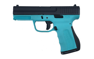 FMK Firearms 9C1G2 9mm Compact Pistol with Interchangeable Trigger System, 3.87-Inch Barrel, 10 Rounds, Black/Blue Polymer Frame
