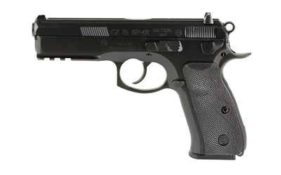 CZ 75 SP-01 TAC 9mm Full Size Semi-Automatic Pistol with 4.6-inch Barrel and Fiber Optic Front Sight