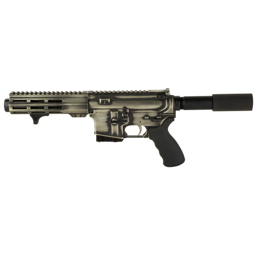 WMD Guns Micro Beast 5-Inch Semi-Automatic Pistol in Silver, Model: Micro Beast