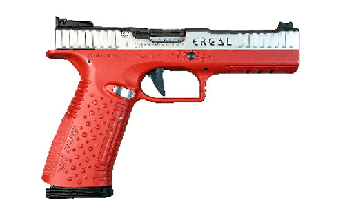 American Precision Firearms Strike One ERGAL Pro 9mm Semi-Automatic Pistol with 5-Inch Barrel and Orange Finish American Precision Firearms Strike One ERGAL Pro 9mm Semi-Automatic Pistol with 5-Inch Barrel and Orange Finish