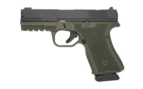 Black Rain Ordnance BRO-FL-9MM-OD-BLK Frontline 9mm Compact Pistol with Night Sight and Cerakote Finish