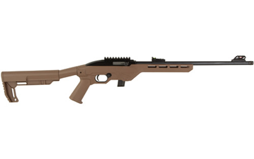 Citadel TRAKR .22 LR Rifle with 18-Inch Threaded Barrel and Synthetic Stock in Flat Dark Earth Citadel TRAKR .22 LR Rifle with 18-Inch Threaded Barrel and Synthetic Stock in Flat Dark Earth