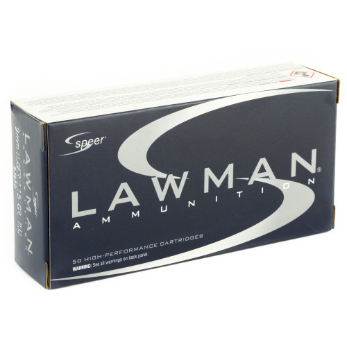 Speer Ammunition Lawman 9mm 115-Grain Total Metal Jacket (TMJ) * 50 Rounds Per Box