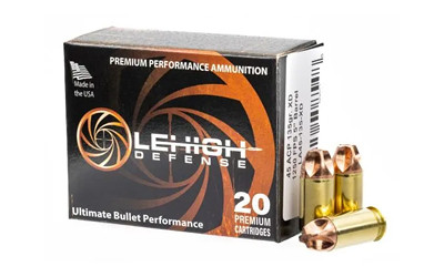 Lehigh Defense Xtreme Defense .45 ACP 135 Grain Copper Bullet - Monolithic Fluid Transfer Design