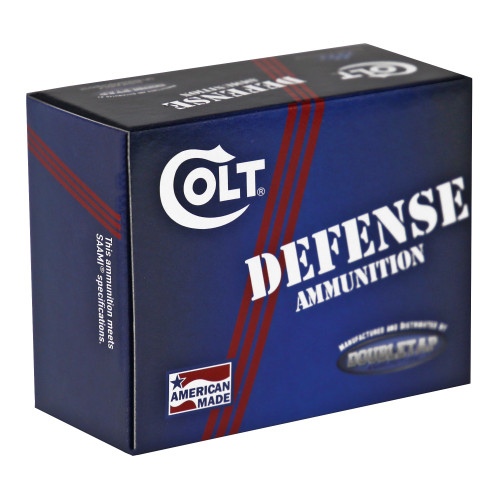 DoubleTap Ammunition Colt Defense 45 ACP 230-Grain Hollow Point Ammo - 20 Rounds per Box