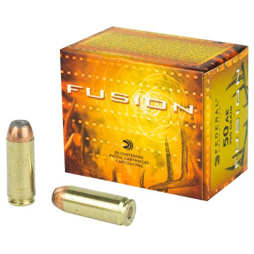 Federal Fusion 50 Action Express 300-Grain Soft Point Ammunition - Pack of 20 Federal Fusion 50 Action Express 300-Grain Soft Point Ammunition - Pack of 20