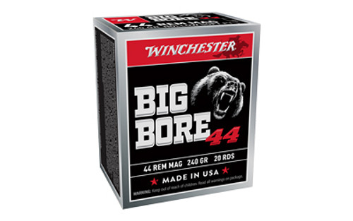 Winchester Ammunition Big Bore .44 Magnum 240-Grain Jacketed Soft Point * 20 Rounds per Box