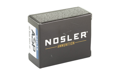 Nosler Assured Stopping Power 45 ACP 185 Grain Hollow Point Ammunition (20 Rounds) Nosler Assured Stopping Power 45 ACP 185 Grain Hollow Point Ammunition (20 Rounds)