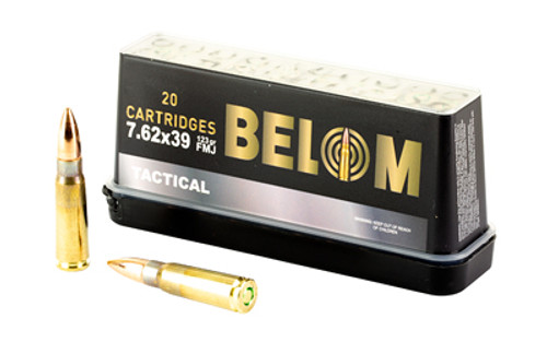Belom 7.62x39mm Brass Ammunition 123 Grain FMJ * Tactical Full Metal Jacket
