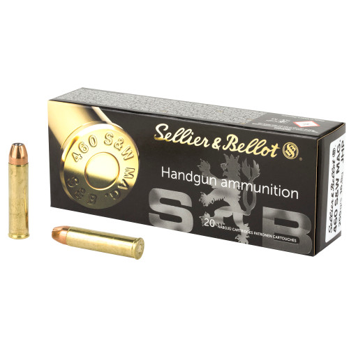 Sellier & Bellot 460 S&W Hollow Point Pistol Ammunition * 255 Grain, Box of 20