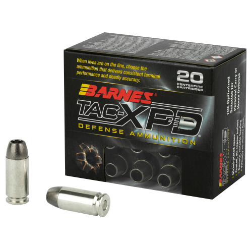 Barnes TAC-XPD 40 S&W 140-Grain Hollow Point Ammunition (20 Rounds per Box)