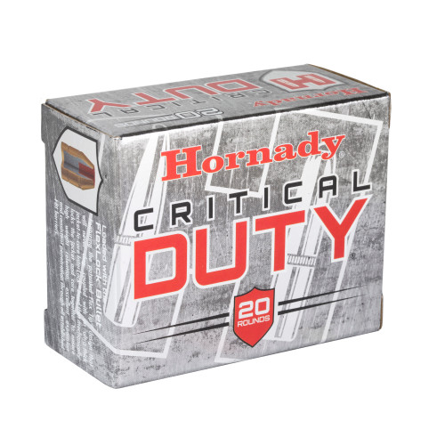Hornady Critical Duty 40 S&W 175-Grain FlexLock Duty Ammunition, 20 Rounds per Box