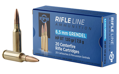 Prvi Partizan PPU 6.5 Grendel 120 Grain Boat Tail Hollow Point Rifle Ammunition Prvi Partizan PPU 6.5 Grendel 120 Grain Boat Tail Hollow Point Rifle Ammunition