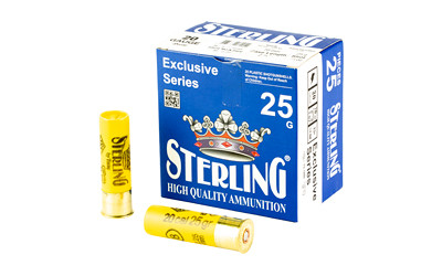 Sterling Exclusive Series 20 Gauge 2.75-Inch #8 Shot Ammunition - 7/8 Oz, Box of 25