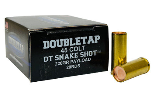 DoubleTap Ammunition SnakeShot .45 Long Colt 220-Grain Shotshell, 20 Rounds per Box