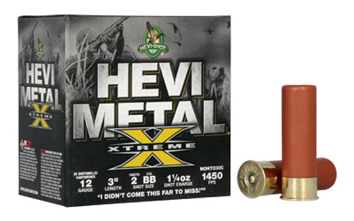 HEVI-Shot Hevi-Metal Xtreme 12 Gauge 3-Inch Shotgun Ammunition with Tungsten and Steel Pellets