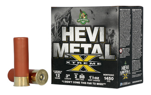 HEVI-Shot Hevi-Metal Xtreme 12 Gauge 3-Inch Shotgun Ammunition with Tungsten and Steel Pellets