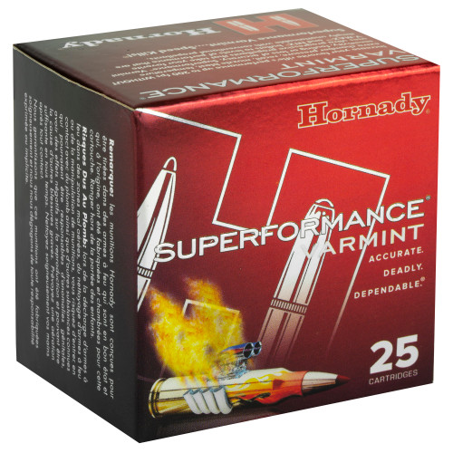 Hornady Superformance Varmint 17 Hornet 20 Grain V-Max Ammunition (25 Rounds per Box) Hornady Superformance Varmint 17 Hornet 20 Grain V-Max Ammunition (25 Rounds per Box)