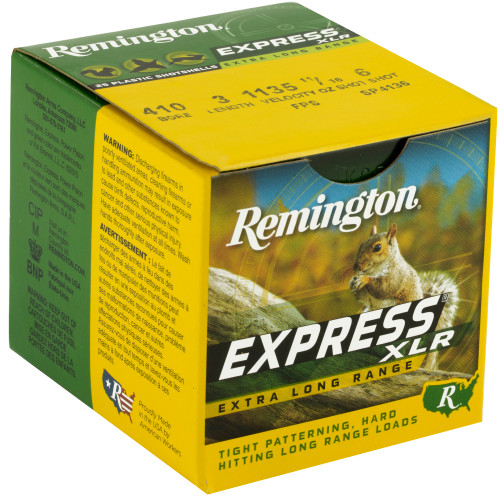 Remington Express Long Range .410 Gauge 3 Shotgun Shells * 11/16 oz, Max Dram, 25/Box