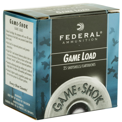 Federal Game Load 20 Gauge 2 3/4 inch #8 Shotshells * Reliable Upland Game Performance